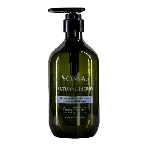 سوما شامبو مع ملطف للشعر 500 مل بالاعشاب الطبيعية - Enteplin